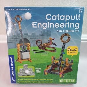 Thames & Kosmos Catapult Engineering 6-in-1 Maker Kit - Physics Open Box STEM